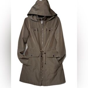 Liz Claiborne Khaki Hooded Utility Women’s Ladies Jacket Size S